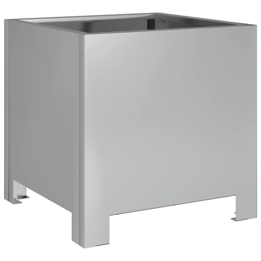 Plantenbakken 2 st 30x30x30 cm gegalvaniseerd staal is nu te koop bij PeponiXL, paradijselijk wonen!