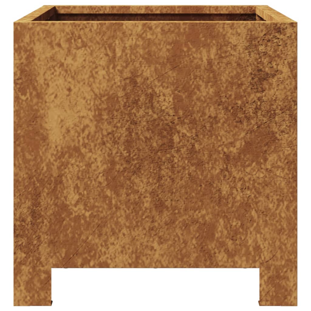 Plantenbakken 2 st 30x30x30 cm weervast staal is nu te koop bij PeponiXL, paradijselijk wonen!
