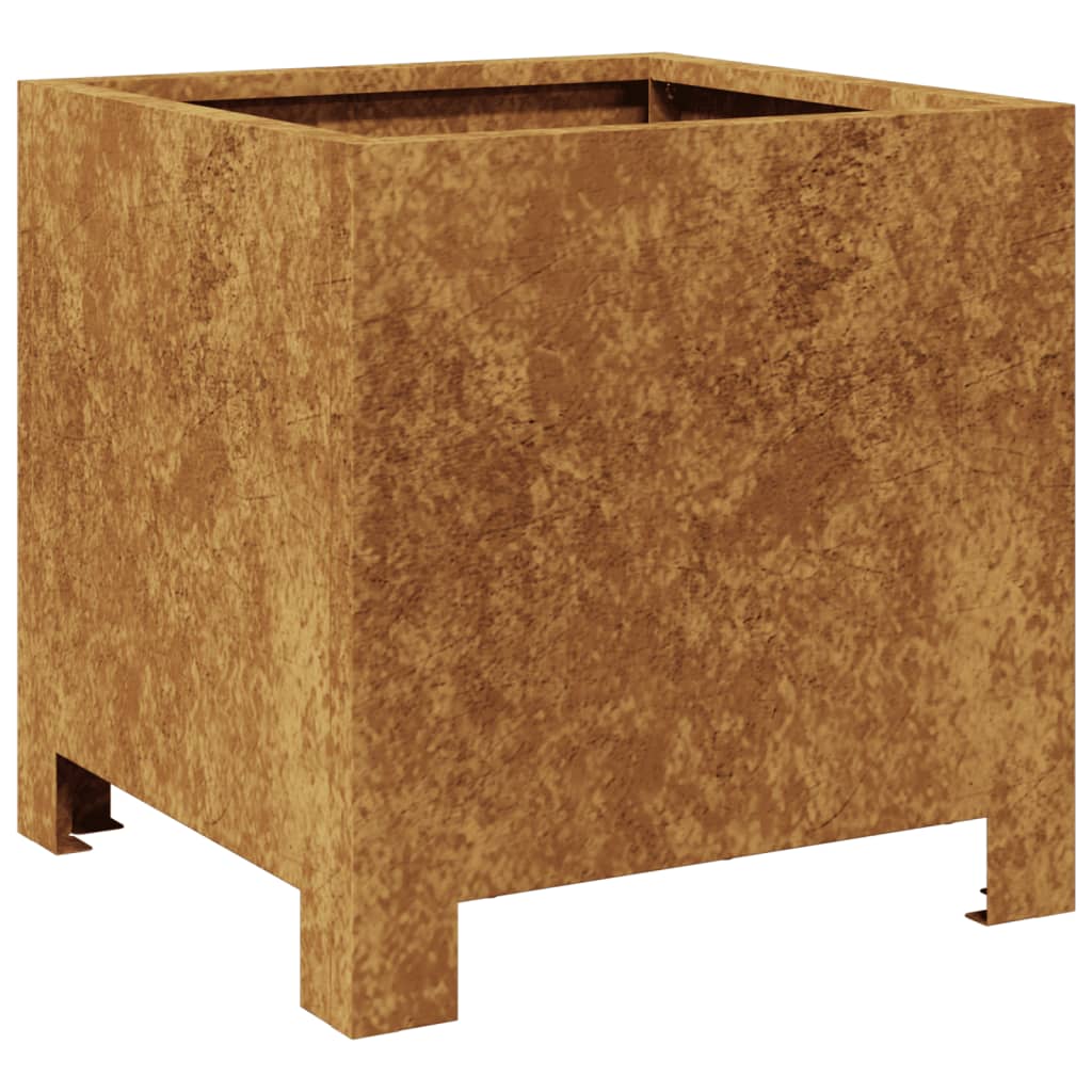 Plantenbakken 2 st 30x30x30 cm weervast staal is nu te koop bij PeponiXL, paradijselijk wonen!