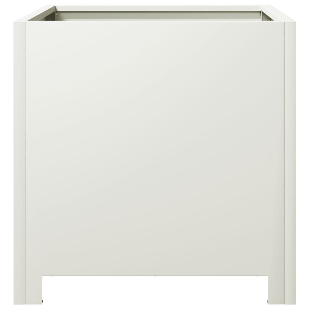 Plantenbak 40x40x40 cm staal wit is nu te koop bij PeponiXL, paradijselijk wonen!