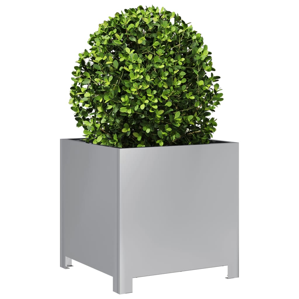 Plantenbakken 2 st 40x40x40 cm gegalvaniseerd staal is nu te koop bij PeponiXL, paradijselijk wonen!