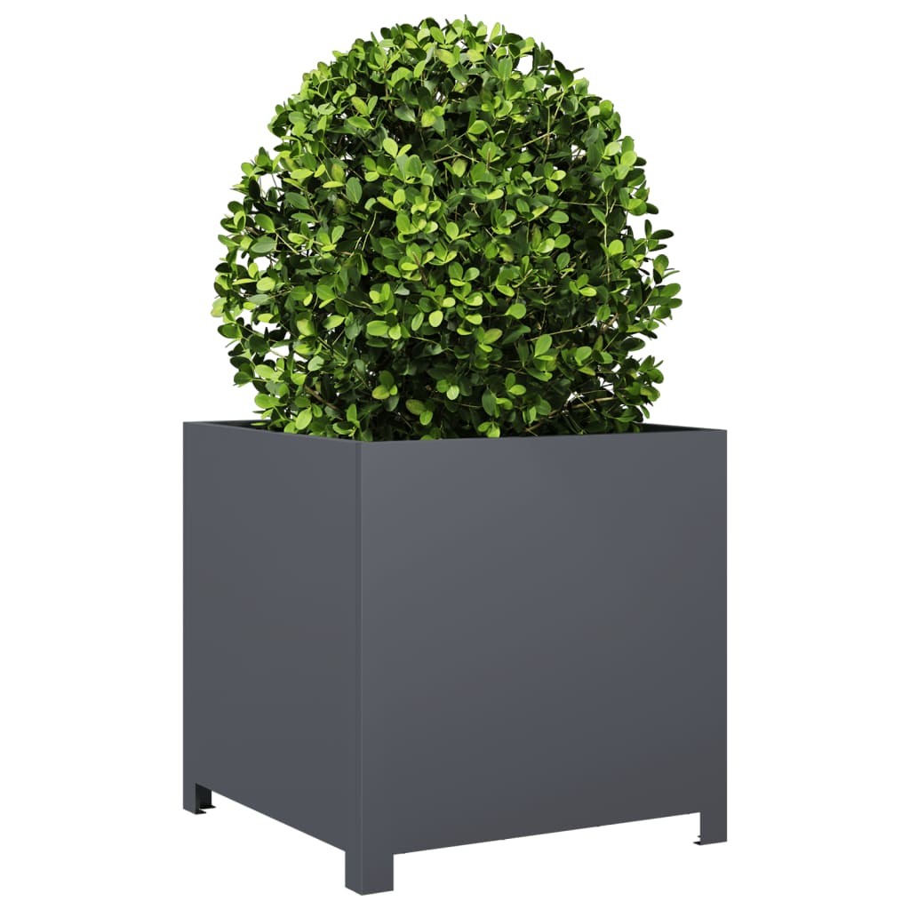 Plantenbak 50x50x50 cm staal antracietkleurig is nu te koop bij PeponiXL, paradijselijk wonen!