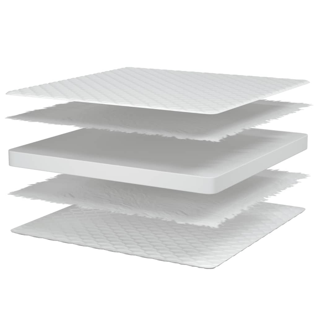 Traagschuimmatras 80x200x17 cm Zacht wit is nu te koop bij PeponiXL, paradijselijk wonen!