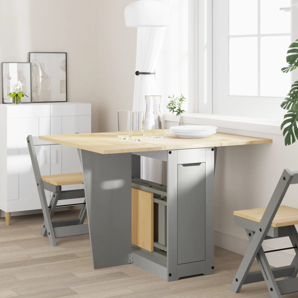 Eettafel Corona inklapbaar massief grenenhout grijs is nu te koop bij PeponiXL, paradijselijk wonen!