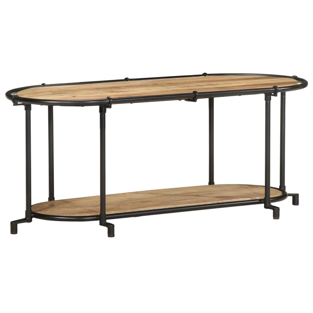 Tv-meubel 100x42x40 cm massief ruw mangohout is nu te koop bij PeponiXL, paradijselijk wonen!