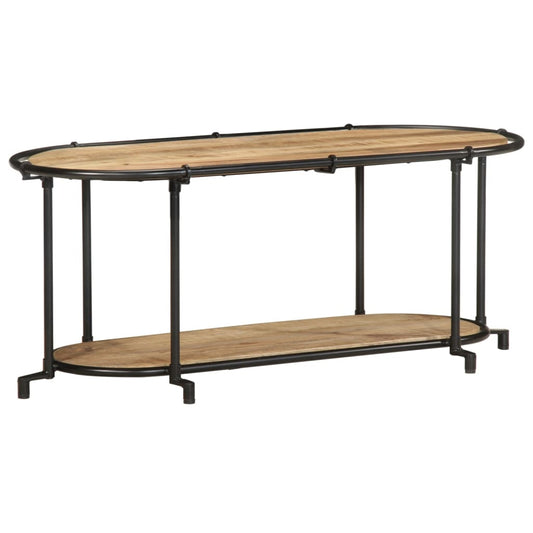 Tv-meubel 100x42x40 cm massief ruw mangohout is nu te koop bij PeponiXL, paradijselijk wonen!