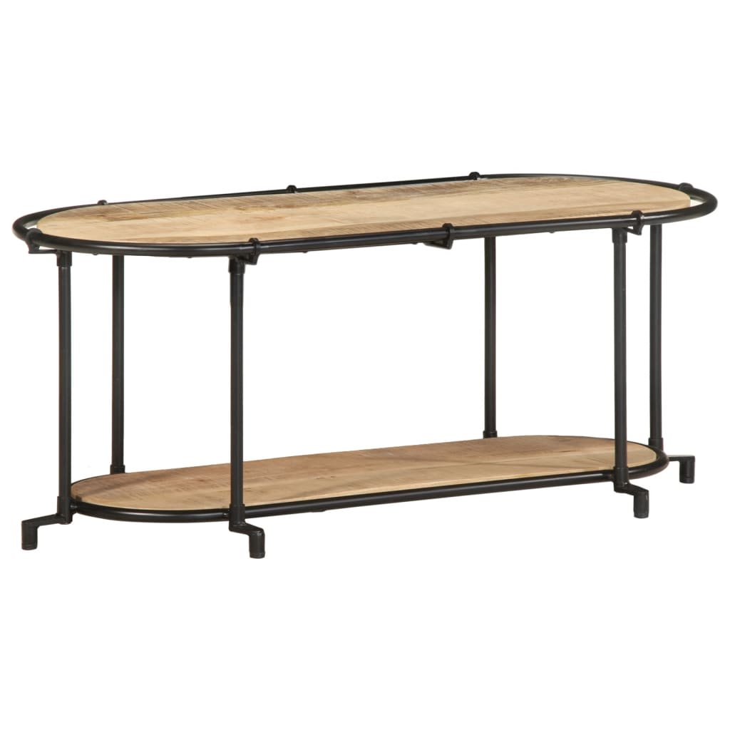 Tv-meubel 100x42x40 cm massief ruw mangohout is nu te koop bij PeponiXL, paradijselijk wonen!
