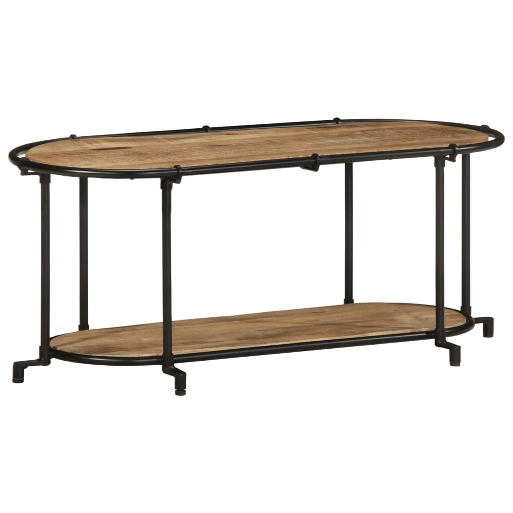 Tv-meubel 100x42x40 cm massief ruw mangohout is nu te koop bij PeponiXL, paradijselijk wonen!