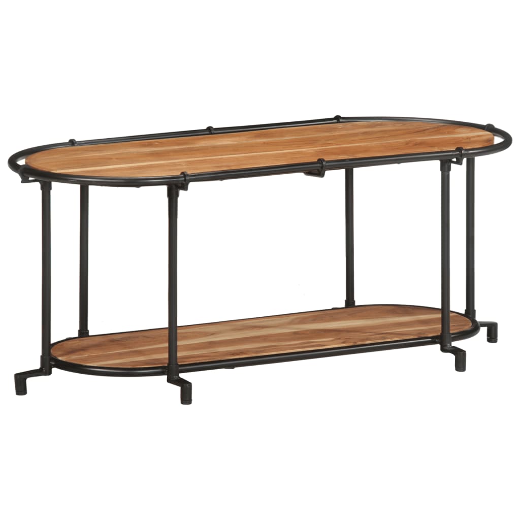 Tv-meubel 100x42x40 cm massief acaciahout is nu te koop bij PeponiXL, paradijselijk wonen!