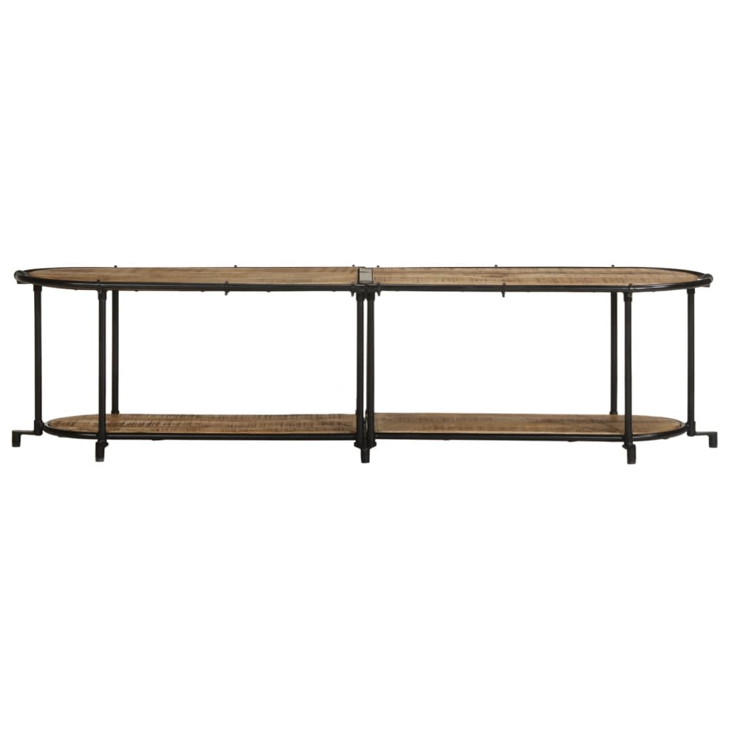 Tv-meubel 160x42x40 cm massief ruw mangohout is nu te koop bij PeponiXL, paradijselijk wonen!