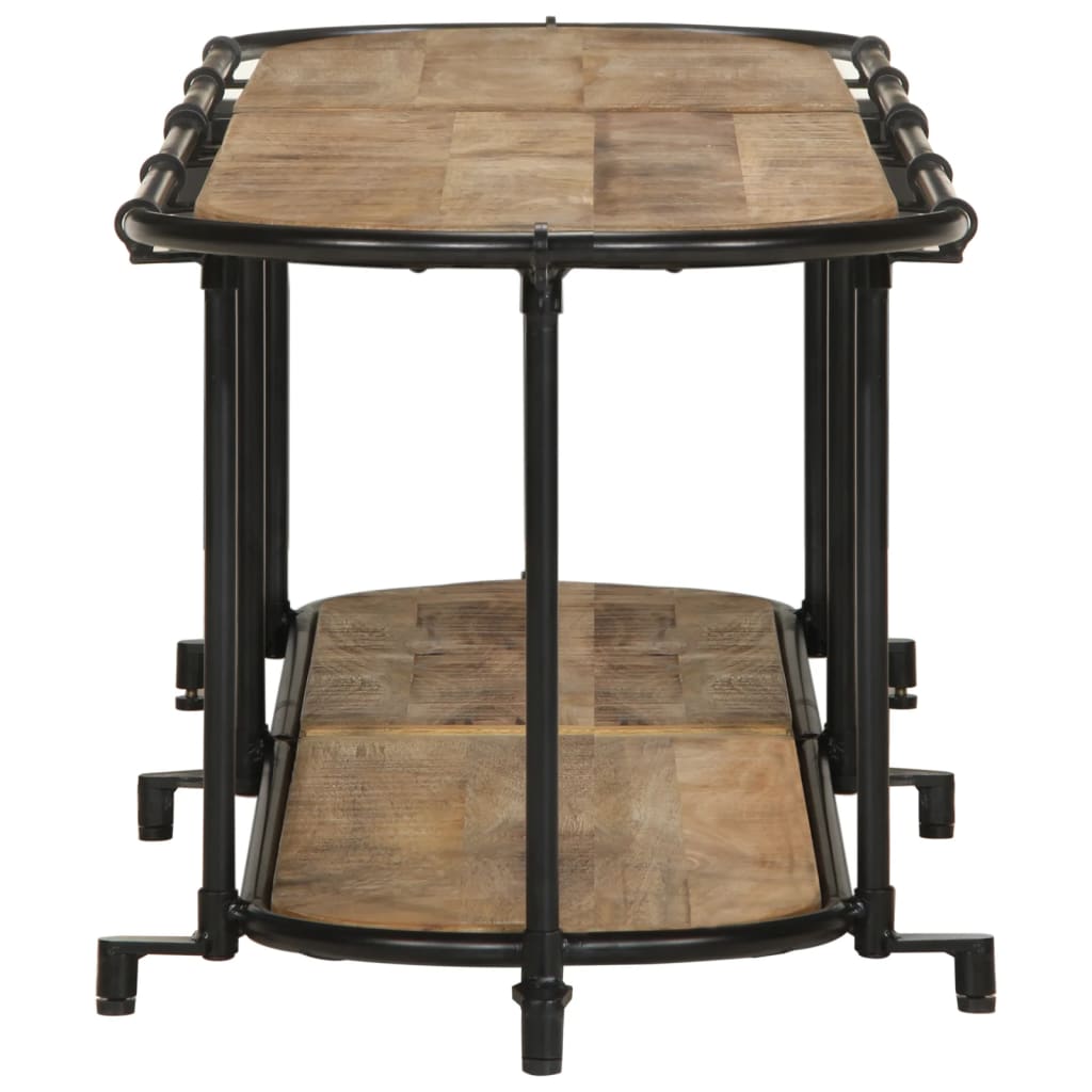 Tv-meubel 160x42x40 cm massief ruw mangohout is nu te koop bij PeponiXL, paradijselijk wonen!