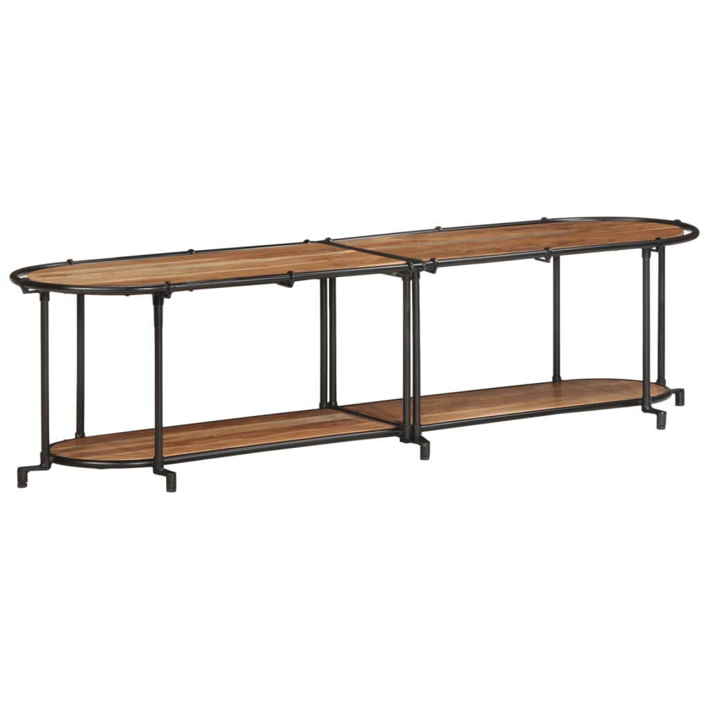 Tv-meubel 160x42x40 cm massief acaciahout is nu te koop bij PeponiXL, paradijselijk wonen!