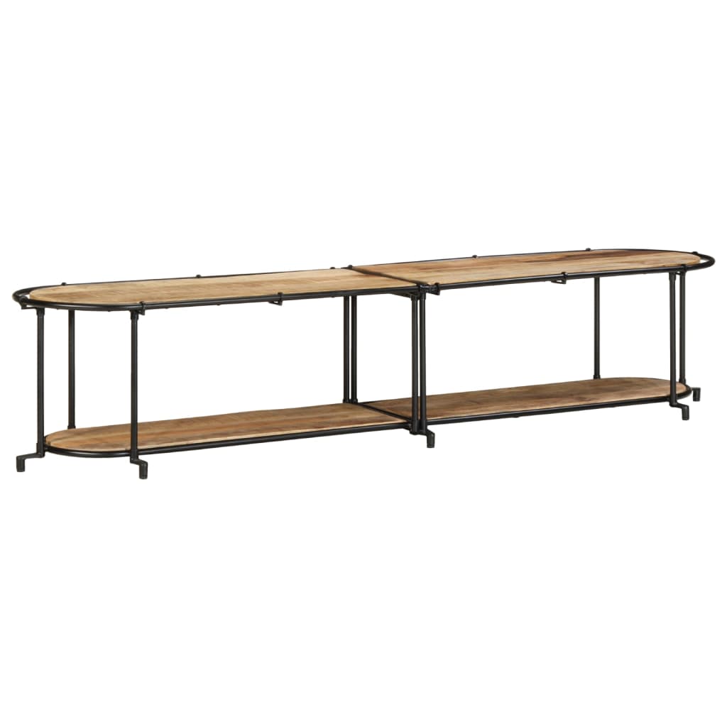 Tv-meubel 200x42x40 cm massief ruw mangohout is nu te koop bij PeponiXL, paradijselijk wonen!