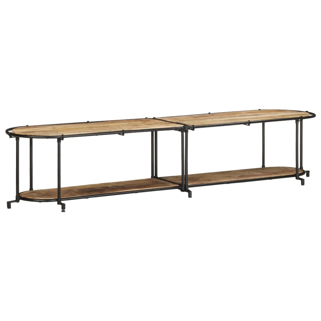 Tv-meubel 200x42x40 cm massief ruw mangohout is nu te koop bij PeponiXL, paradijselijk wonen!