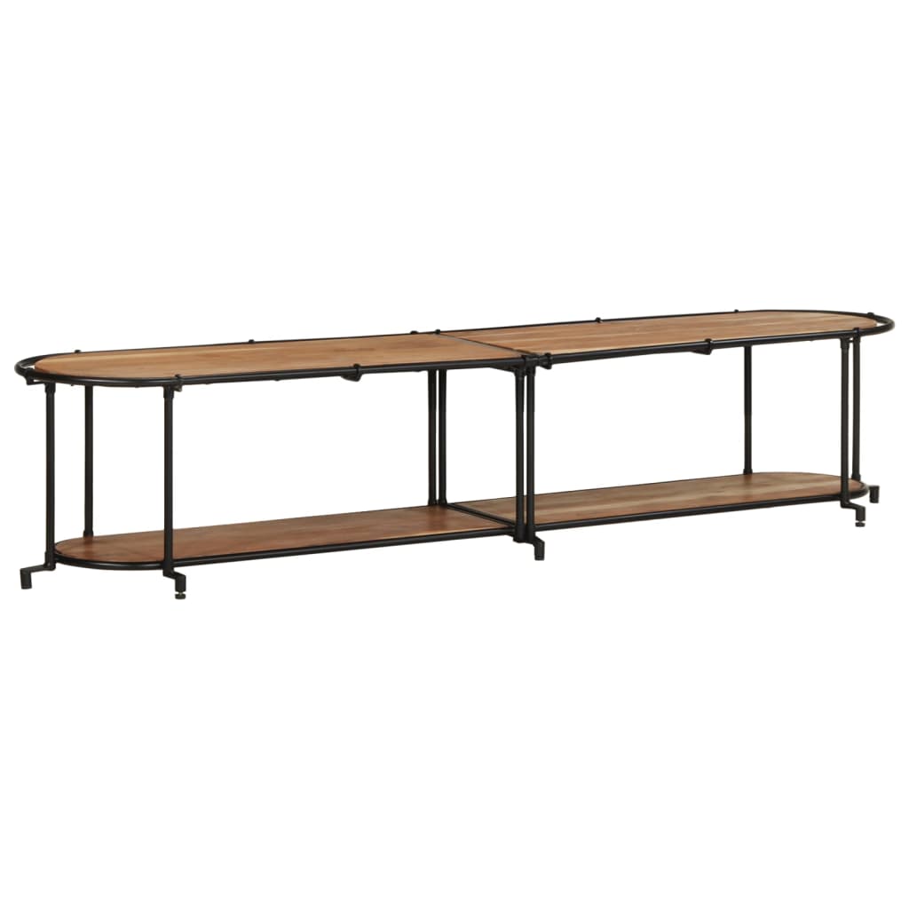 Tv-meubel 200x42x40 cm massief acaciahout is nu te koop bij PeponiXL, paradijselijk wonen!