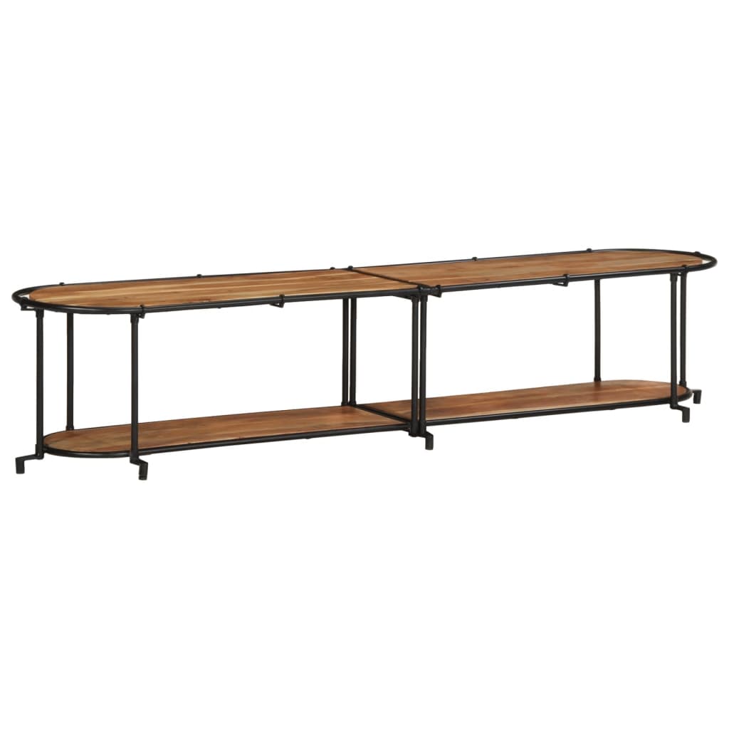Tv-meubel 200x42x40 cm massief acaciahout is nu te koop bij PeponiXL, paradijselijk wonen!