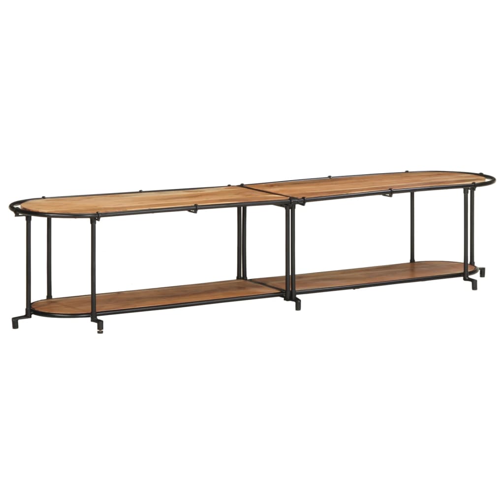 Tv-meubel 200x42x40 cm massief acaciahout is nu te koop bij PeponiXL, paradijselijk wonen!