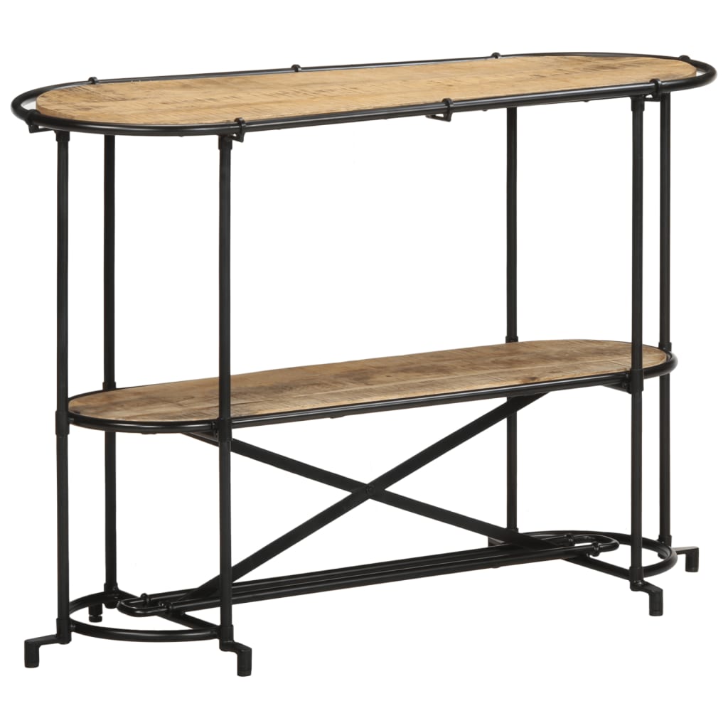 Wandtafel 110x42x76 cm massief ruw mangohout is nu te koop bij PeponiXL, paradijselijk wonen!