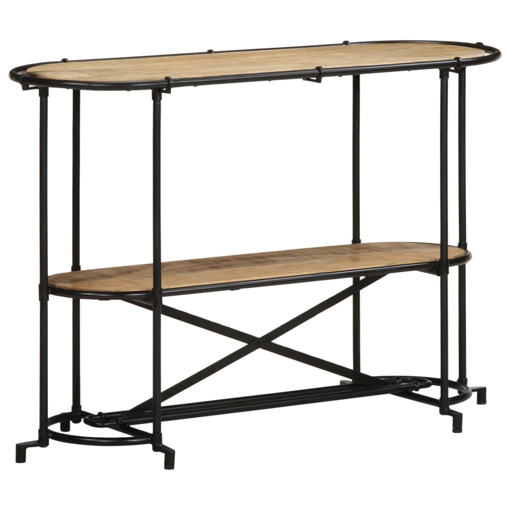 Wandtafel 110x42x76 cm massief ruw mangohout is nu te koop bij PeponiXL, paradijselijk wonen!