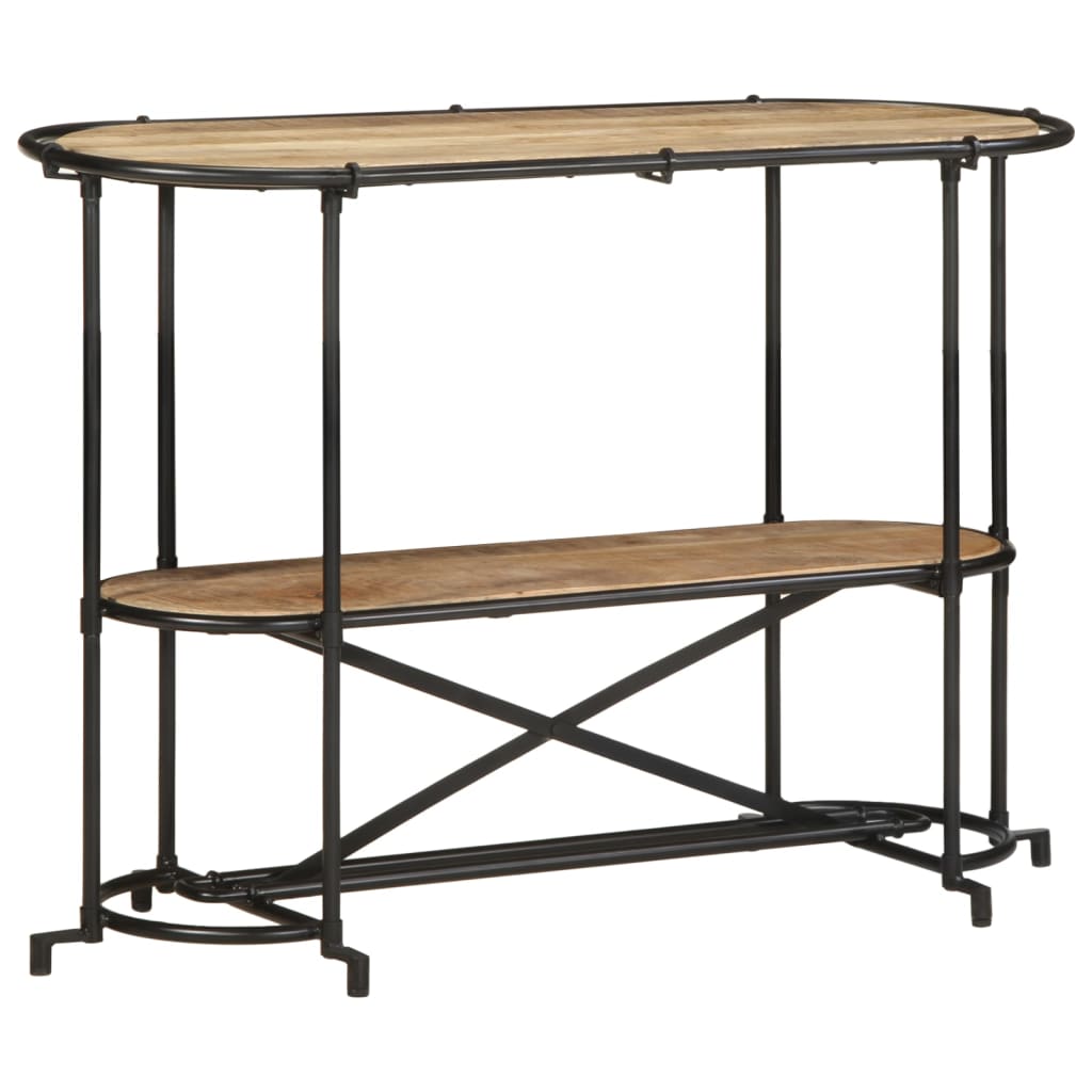 Wandtafel 110x42x76 cm massief ruw mangohout is nu te koop bij PeponiXL, paradijselijk wonen!