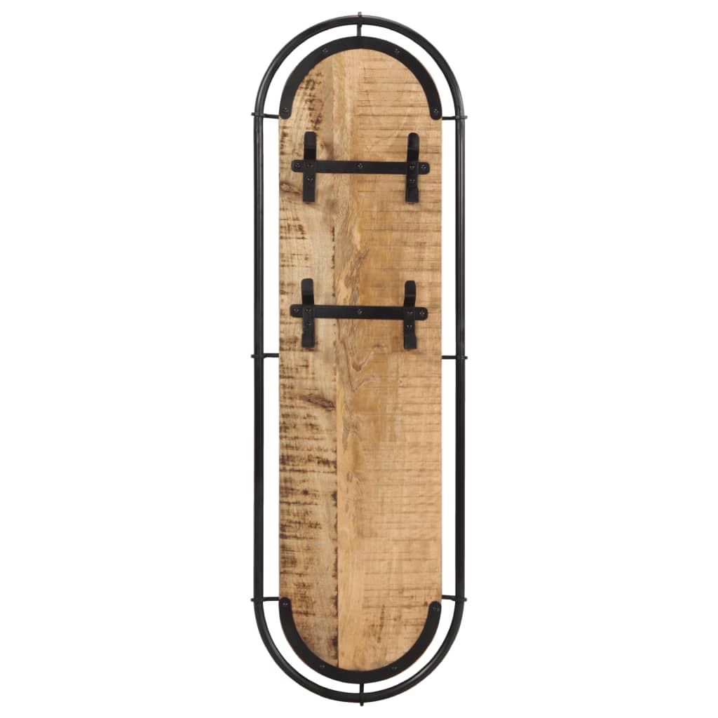 Wandkapstokken 2 st met 4 haken massief ruw mangohout is nu te koop bij PeponiXL, paradijselijk wonen!
