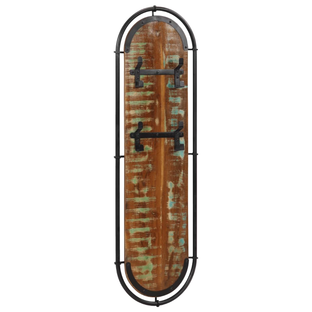 Wandkapstokken 2 st met 4 haken massief gerecycled hout is nu te koop bij PeponiXL, paradijselijk wonen!