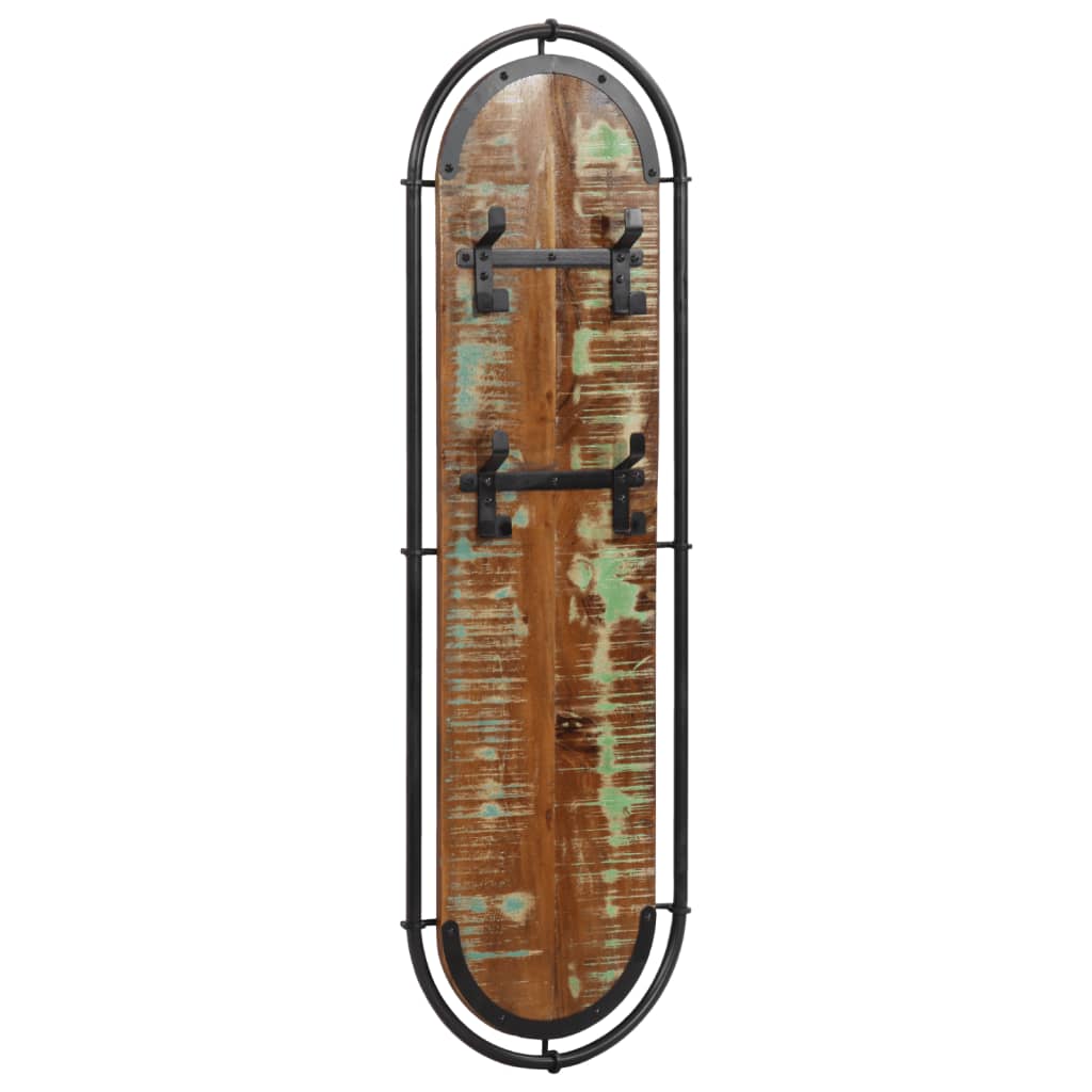Wandkapstokken 2 st met 4 haken massief gerecycled hout is nu te koop bij PeponiXL, paradijselijk wonen!
