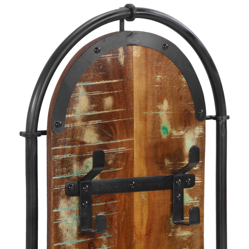 Wandkapstokken 2 st met 4 haken massief gerecycled hout is nu te koop bij PeponiXL, paradijselijk wonen!