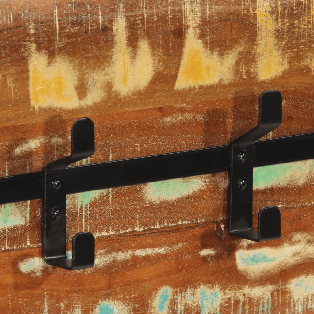 Wandkapstok met 5 haken massief gerecycled hout is nu te koop bij PeponiXL, paradijselijk wonen!