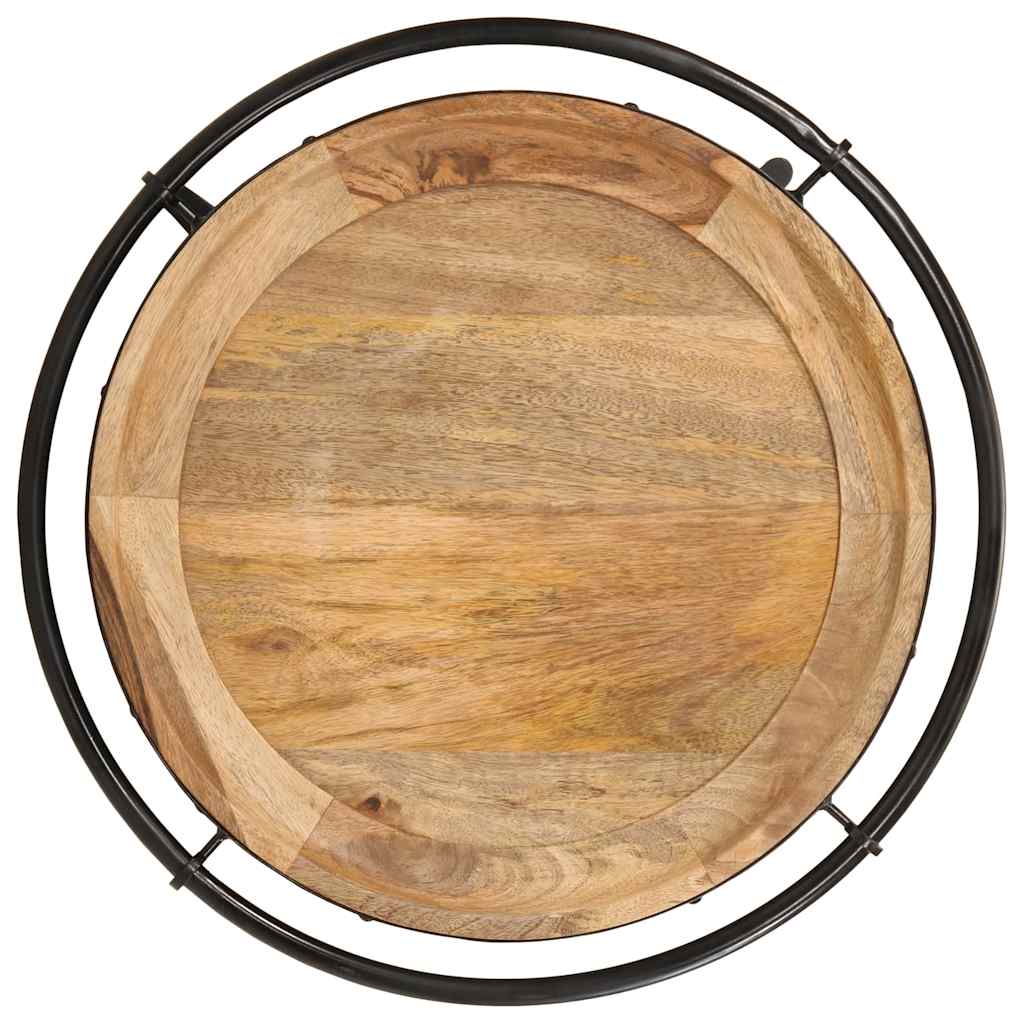 Bijzettafel Ø55x60 cm massief mangohout is nu te koop bij PeponiXL, paradijselijk wonen!