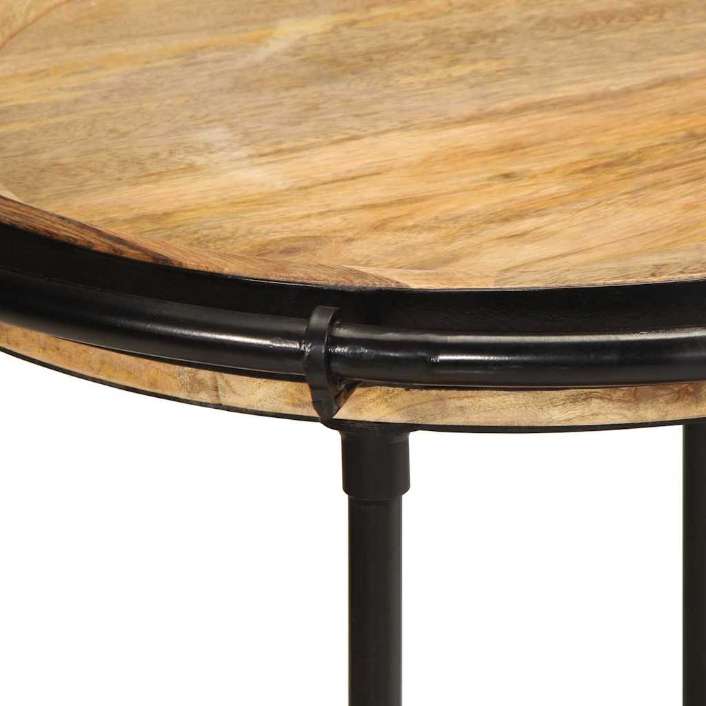 Bijzettafel Ø55x60 cm massief mangohout is nu te koop bij PeponiXL, paradijselijk wonen!