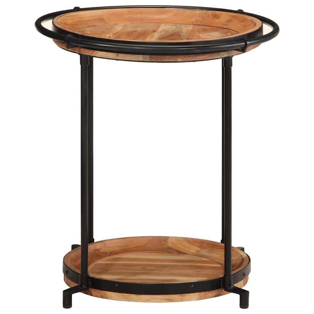 Bijzettafel Ø55x60 cm massief acaciahout is nu te koop bij PeponiXL, paradijselijk wonen!