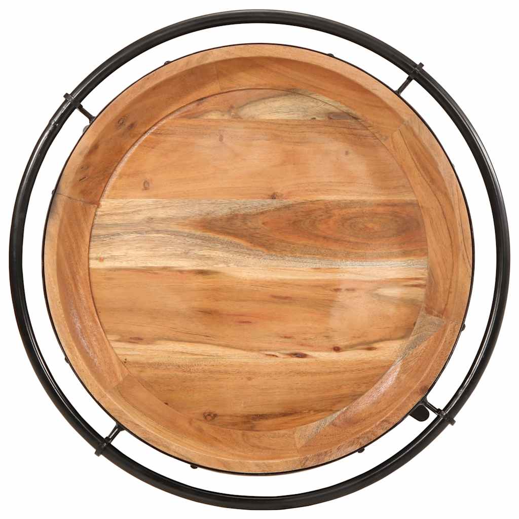Bijzettafel Ø55x60 cm massief acaciahout is nu te koop bij PeponiXL, paradijselijk wonen!