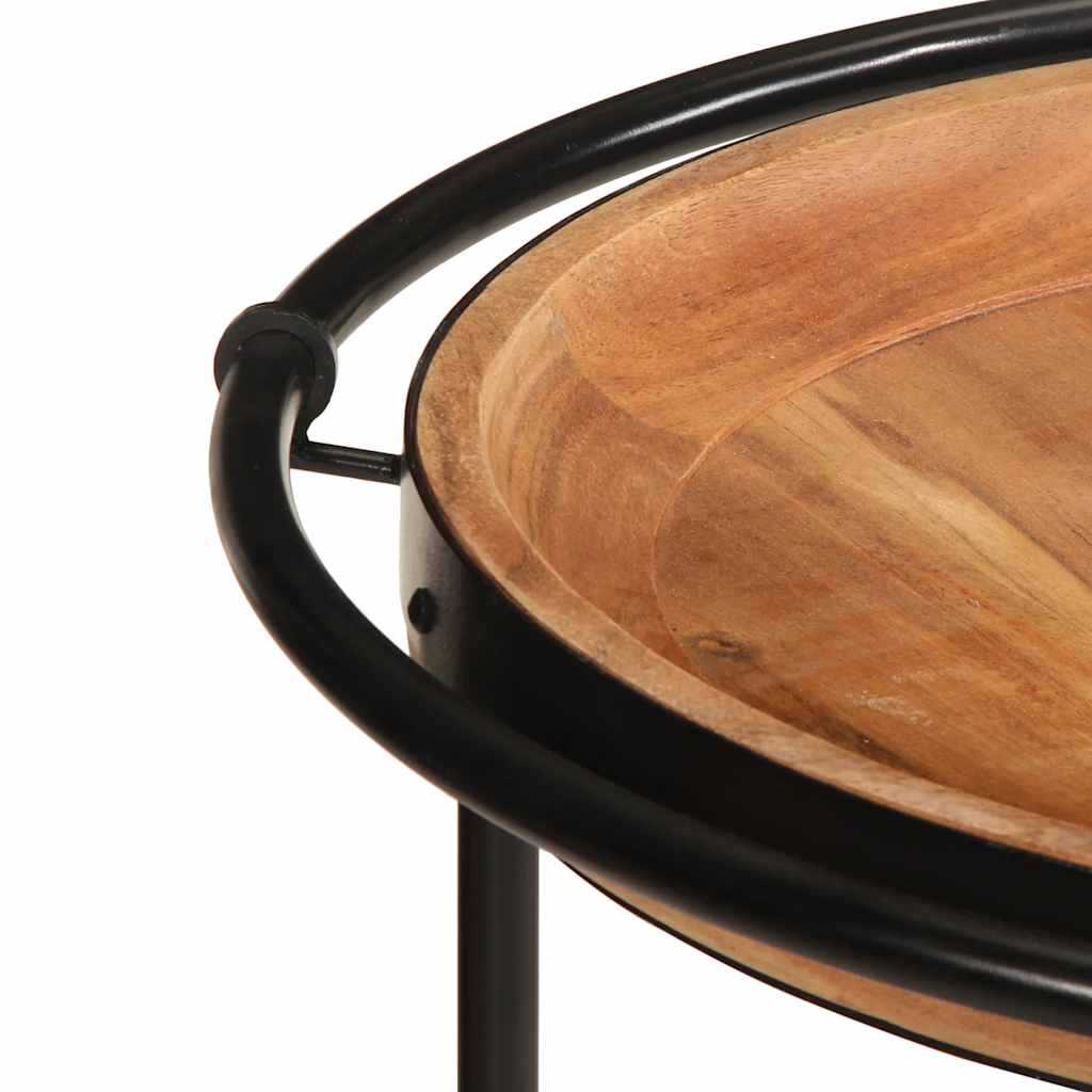 Bijzettafel Ø55x60 cm massief acaciahout is nu te koop bij PeponiXL, paradijselijk wonen!