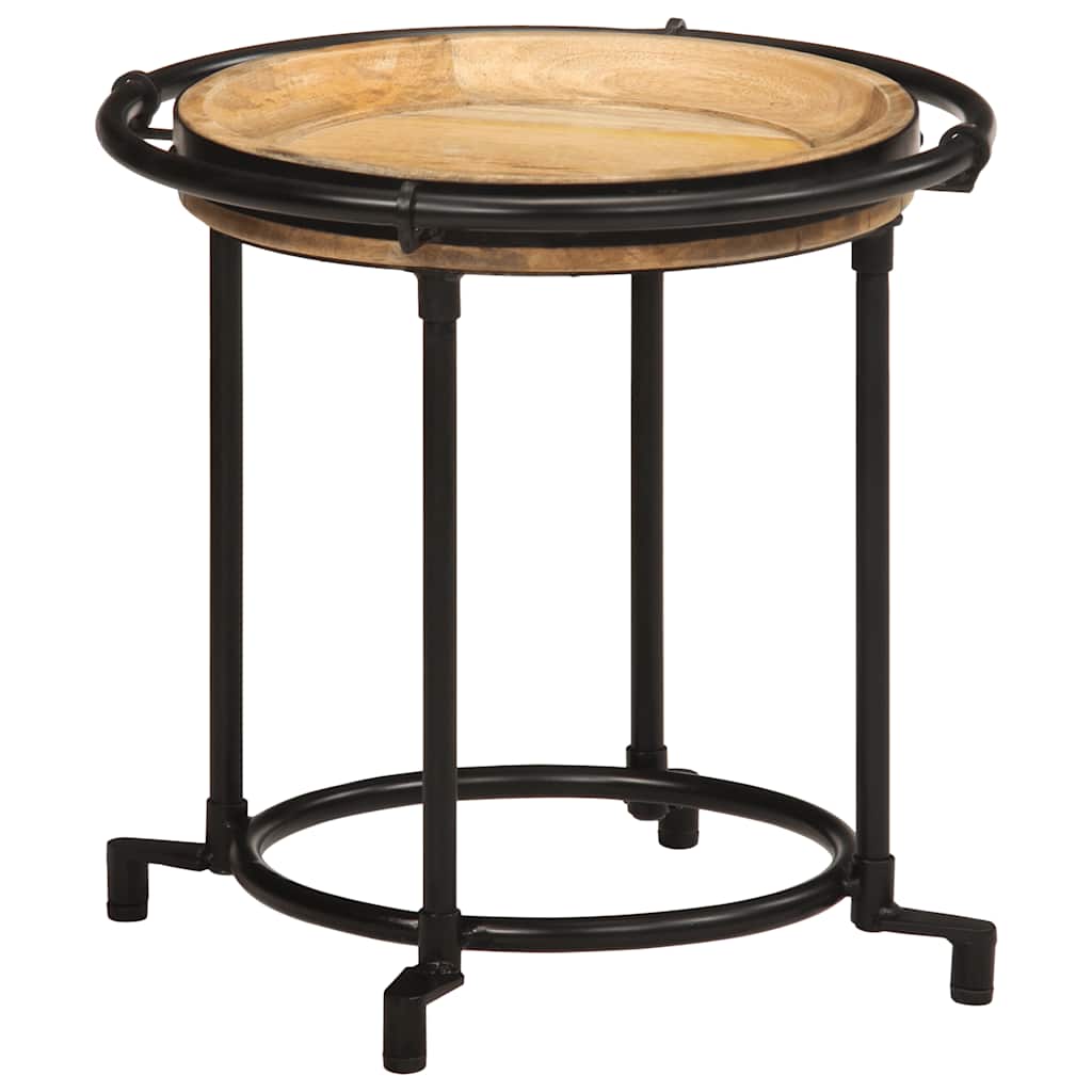 2-delige bijzettafelset massief hout mango is nu te koop bij PeponiXL, paradijselijk wonen!