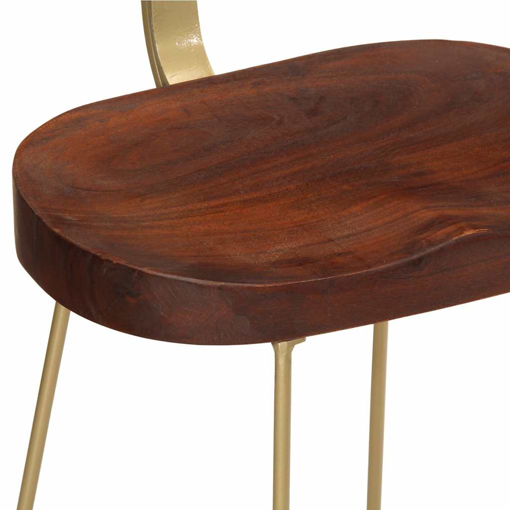 Barkrukken 2 st 49x43x79 cm massief mangohout is nu te koop bij PeponiXL, paradijselijk wonen!