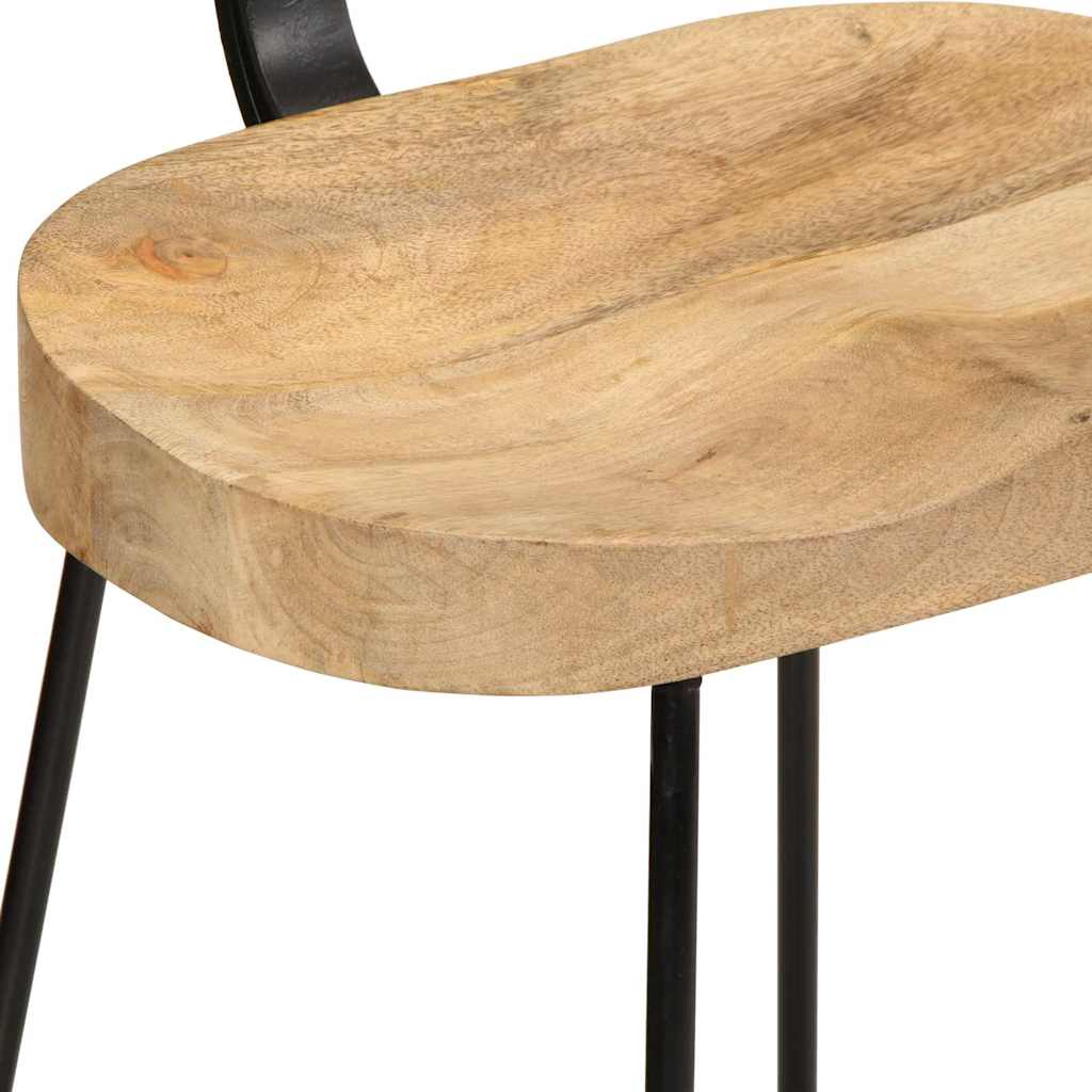Barkrukken 2 st 49x43x88 cm massief mangohout is nu te koop bij PeponiXL, paradijselijk wonen!