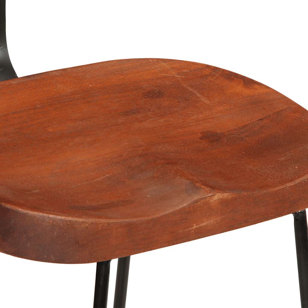 Barkrukken 2 st 49x43x88 cm massief mangohout is nu te koop bij PeponiXL, paradijselijk wonen!