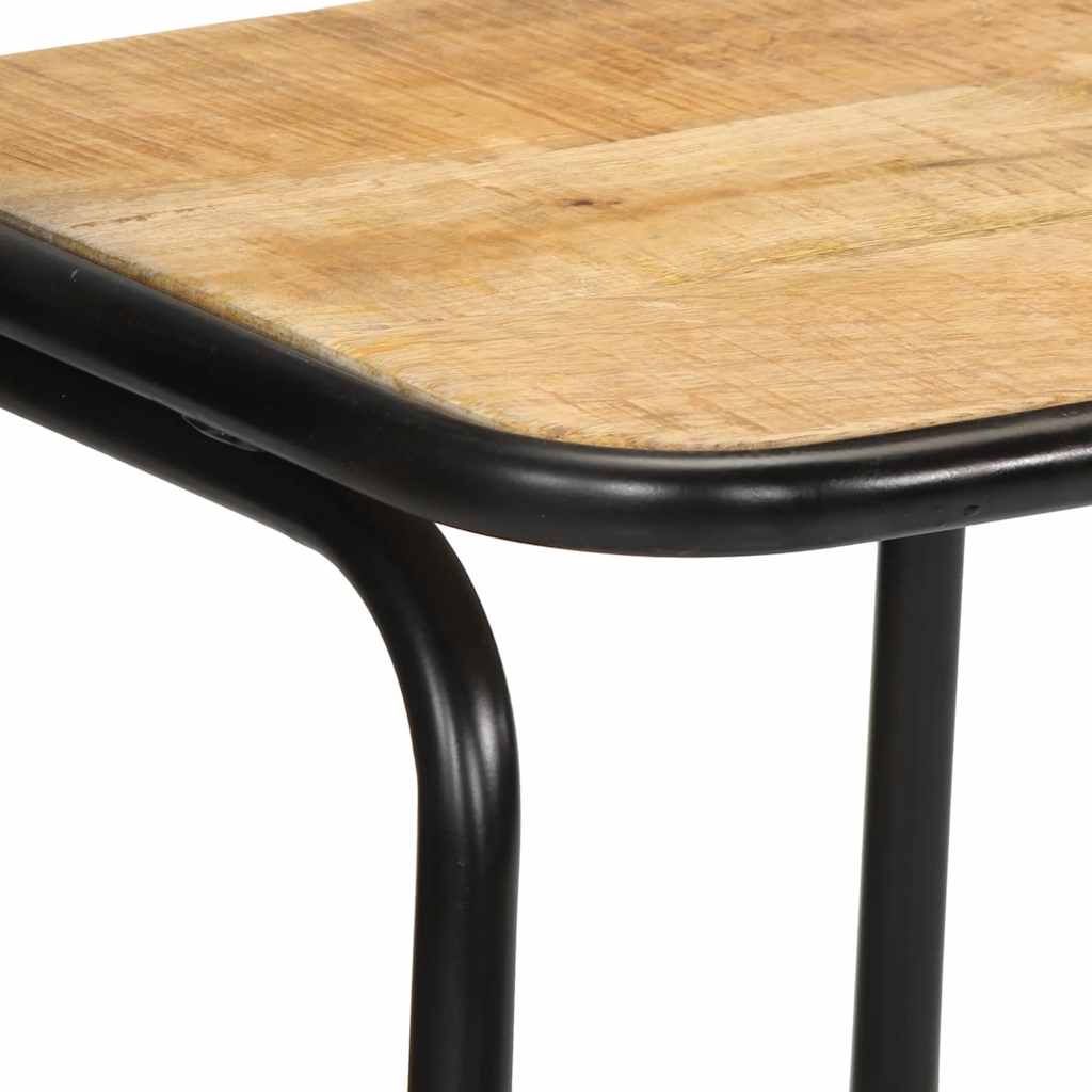 Barkrukken 2 st 46x35,5x80 cm massief hout ruw mango is nu te koop bij PeponiXL, paradijselijk wonen!