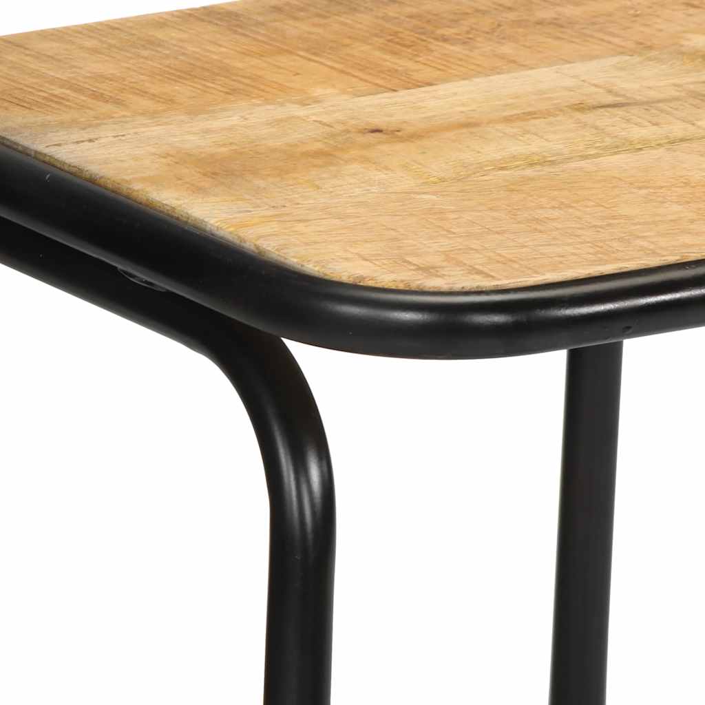 Barkrukken 4 st 46x35,5x80 cm massief hout ruw mangohout is nu te koop bij PeponiXL, paradijselijk wonen!