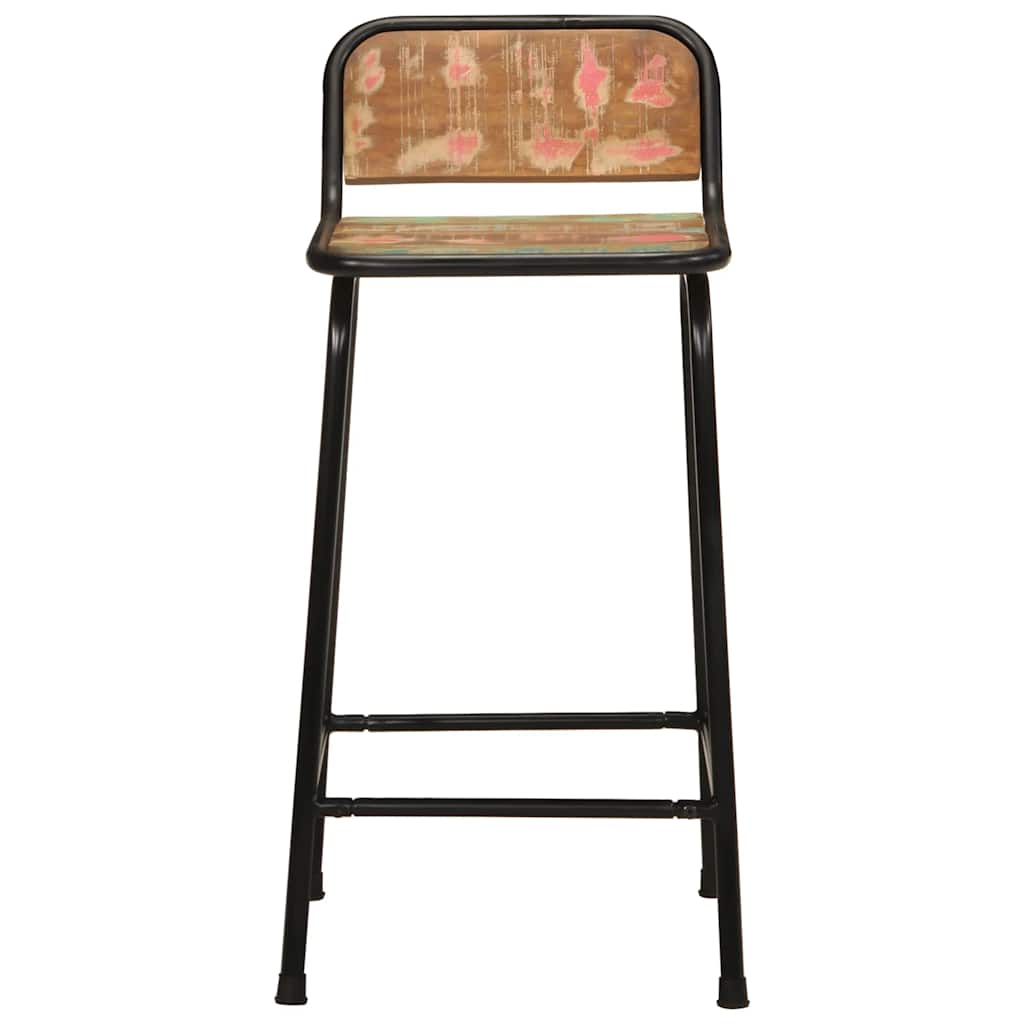 Barkrukken 2 st 46x35,5x80 cm massief gerecycled hout is nu te koop bij PeponiXL, paradijselijk wonen!