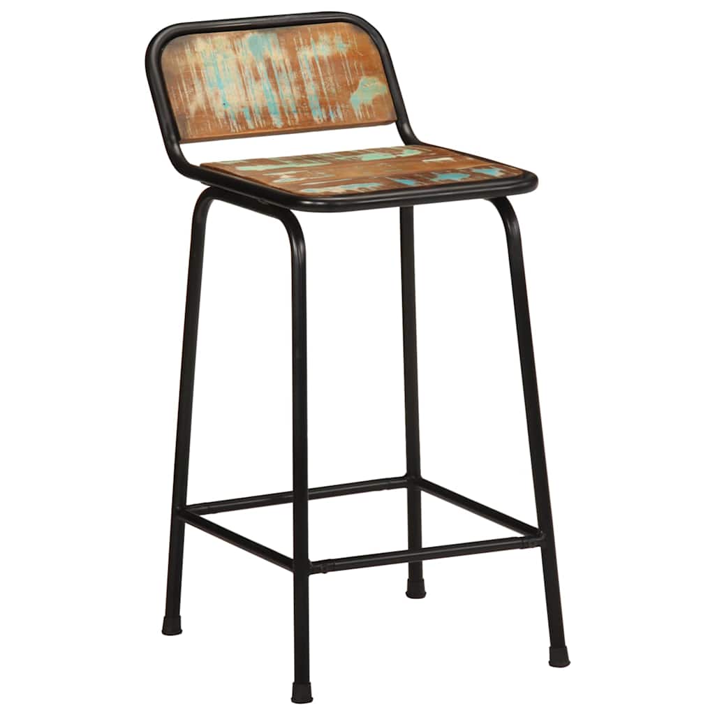 Barkrukken 2 st 46x35,5x80 cm massief gerecycled hout is nu te koop bij PeponiXL, paradijselijk wonen!