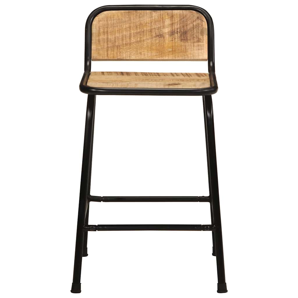 Barkrukken 4 st 46x35,5x70 cm massief hout ruw mangohout is nu te koop bij PeponiXL, paradijselijk wonen!