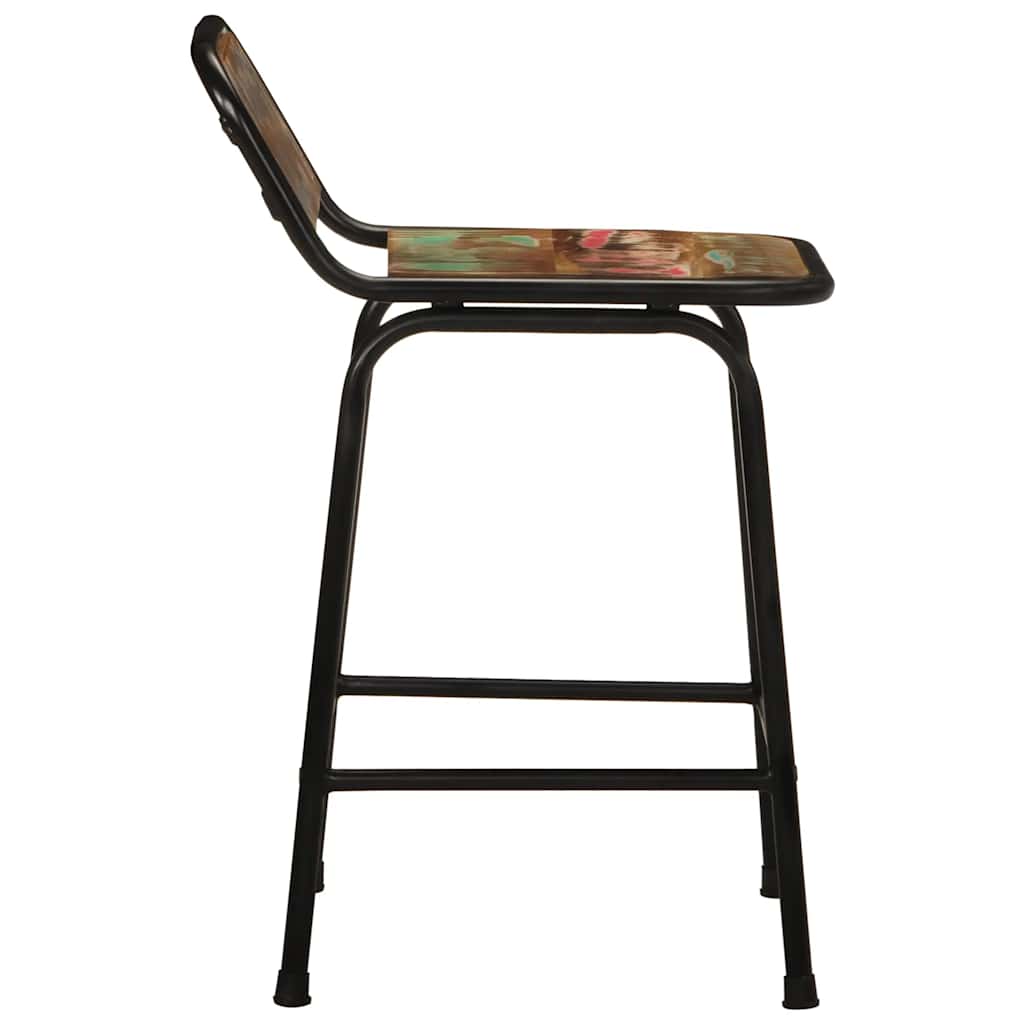 Barkrukken 2 st 46x35,5x70 cm massief gerecycled hout is nu te koop bij PeponiXL, paradijselijk wonen!