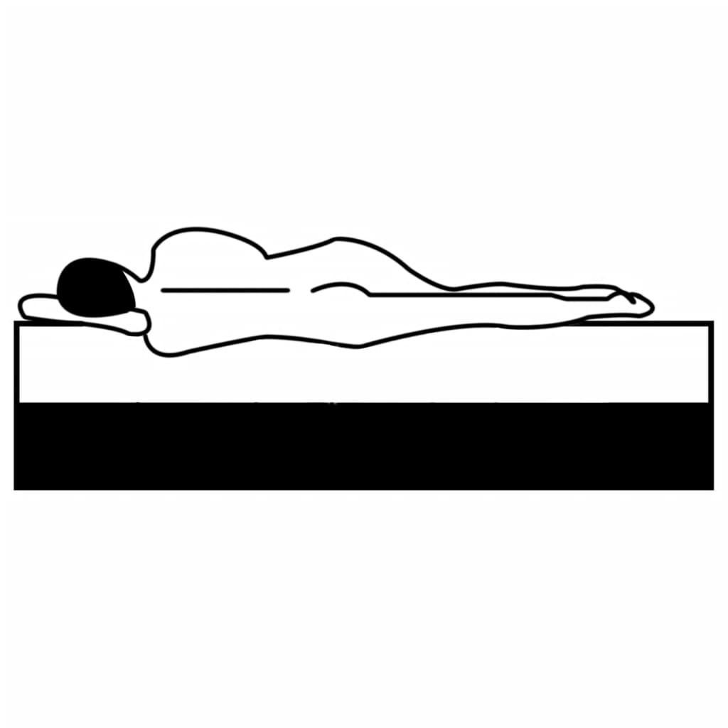 Boxspringmatras 200x70x20 cm medium zacht stof is nu te koop bij PeponiXL, paradijselijk wonen!