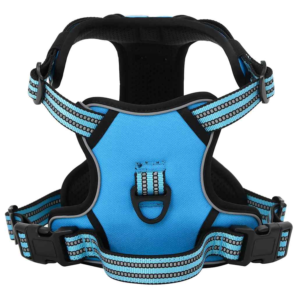 Hondentuigje met riem en halsband verstelbaar L blauw is nu te koop bij PeponiXL, paradijselijk wonen!