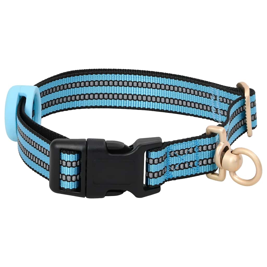 Hondentuigje met riem en halsband verstelbaar L blauw is nu te koop bij PeponiXL, paradijselijk wonen!