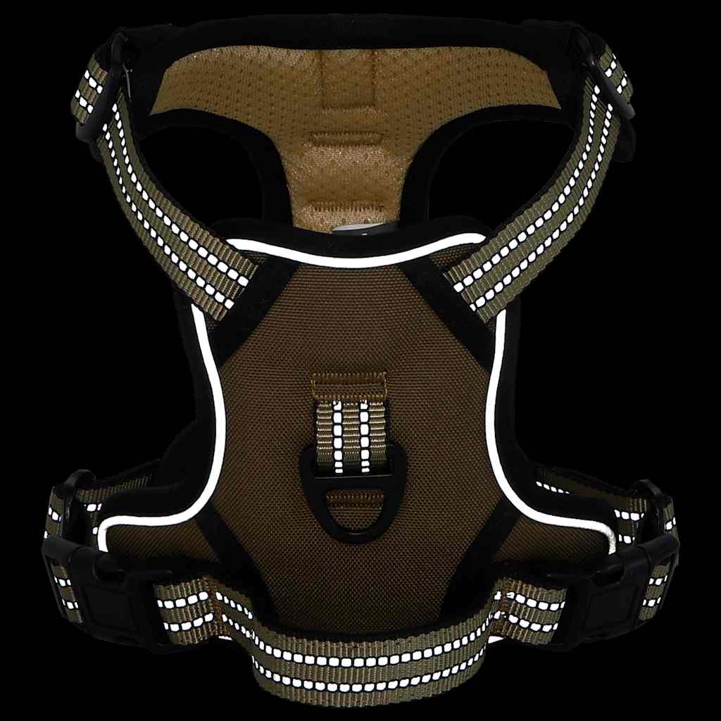 Hondentuigje met riem en halsband verstelbaar L bruin is nu te koop bij PeponiXL, paradijselijk wonen!
