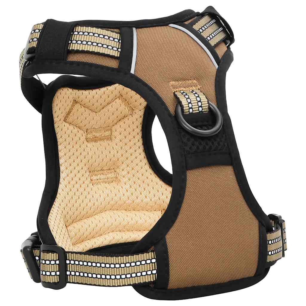 Hondentuigje met riem en halsband verstelbaar L bruin is nu te koop bij PeponiXL, paradijselijk wonen!