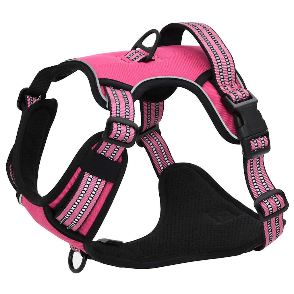 Hondentuigje met riem en halsband verstelbaar L roze is nu te koop bij PeponiXL, paradijselijk wonen!